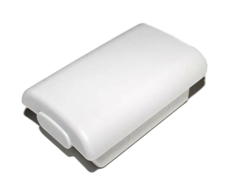 White Microsoft Xbox 360 Remote Controller Battery Cover Clip Case Aa Battery 1