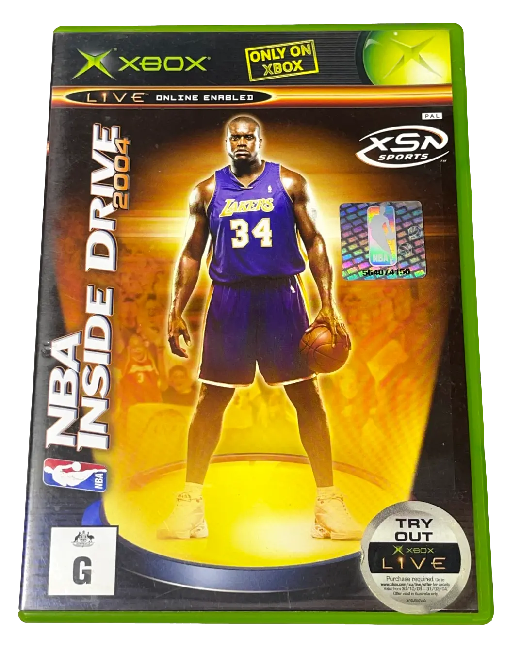 Nba Inside Drive 2004 Xbox Original Pal *No Manual* (Pre-Owned) 1