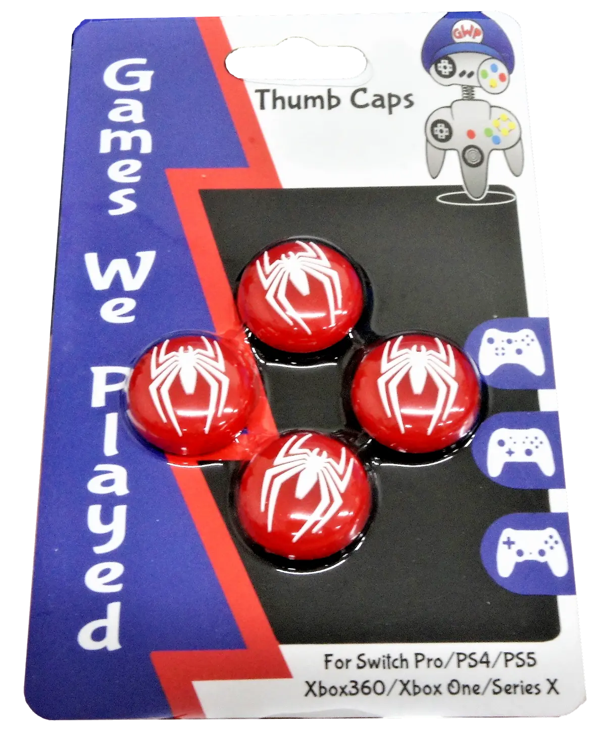 4 X Thumb Grips For Ps4 Ps5 Xbox One Xbox Series X Toggle Cover  Spiderman 1