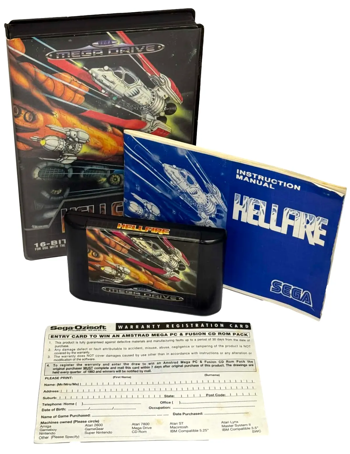 Hellfire Sega Mega Drive *Complete* (Preowned) 1