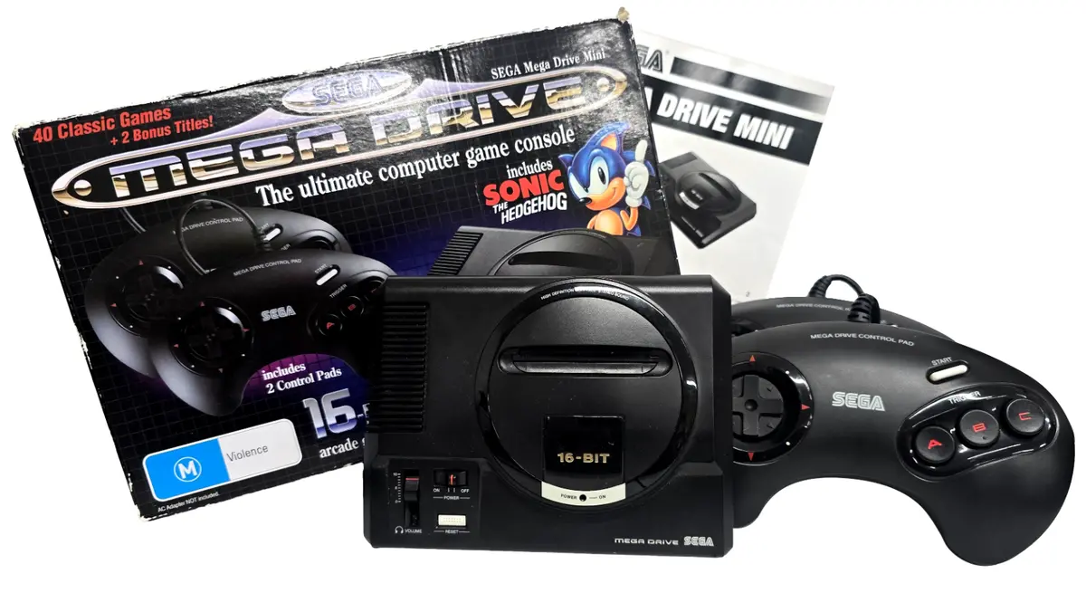 Sega Mega Drive Mini 16 Bit Console 40 Classic Games! Boxed 1