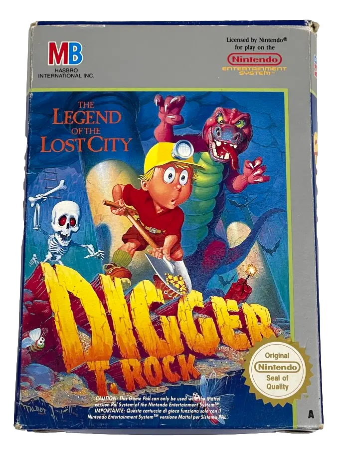 Digger T Rock Nintendo Nes Boxed Pal *Complete* #2 (Preowned) 1