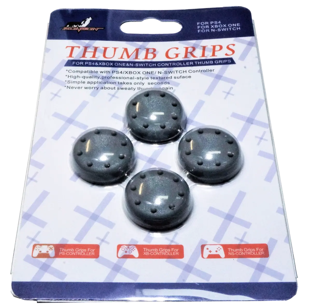 4 X Thumb Grips For Ps4 Ps5 Xbox One Xbox Series X Toggle Cover  Grey 1