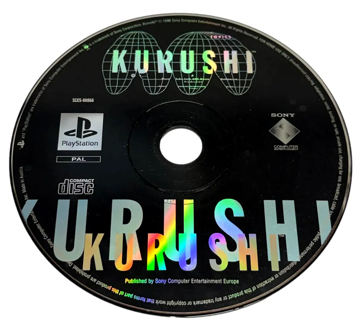 Kurushi Ps1 Ps2 Ps3 Pal *Disc Only* (Preowned) 1
