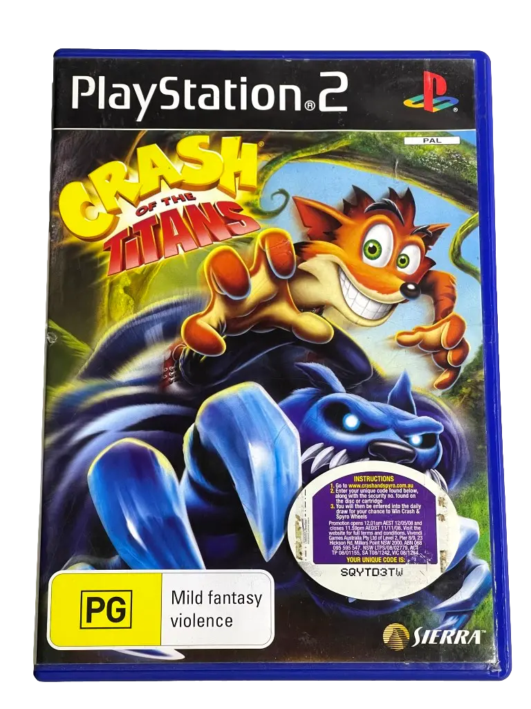 Crash Of The Titans Ps2 Pal *No Manual* Crash Bandicoot Playstation 2 (Pre-Owned) 1