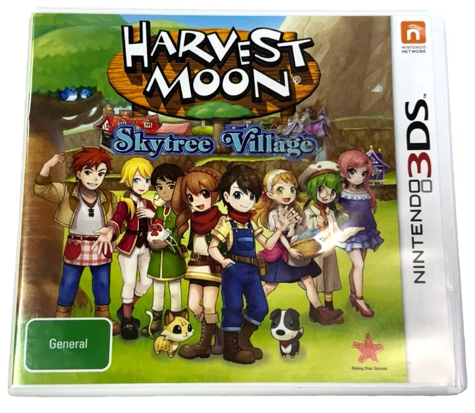 Harvest Moon Skytree Village Nintendo 3Ds 2Ds Game (Preowned) 1