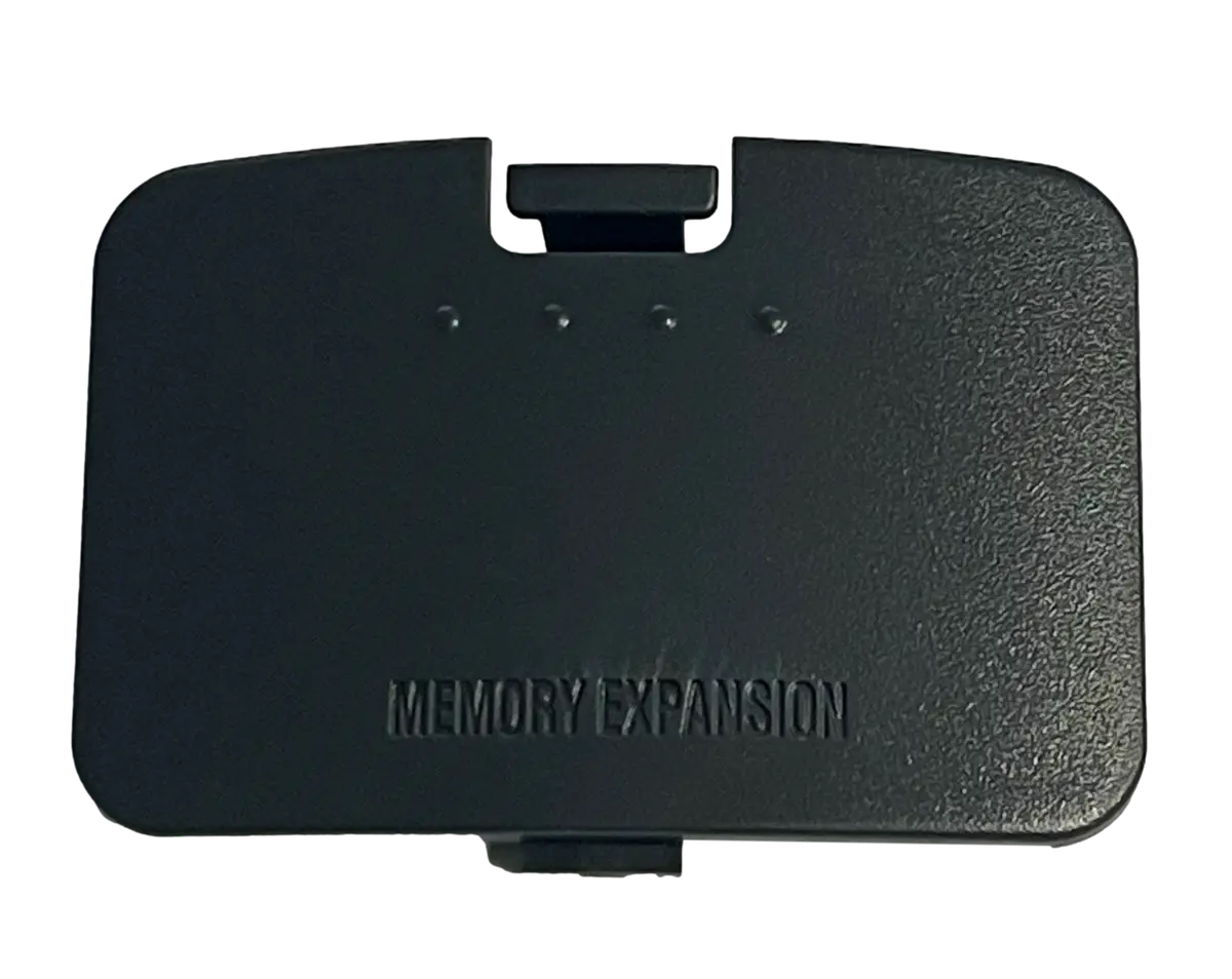 N64 Expansion Pak Pack Cover Lid For Nintendo 64 Console Charcoal Grey New 1
