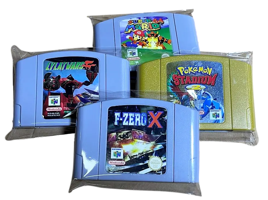 Resealable Protective Plastic Sleeves For Nintendo 64 N64 Dropdown Menu 1