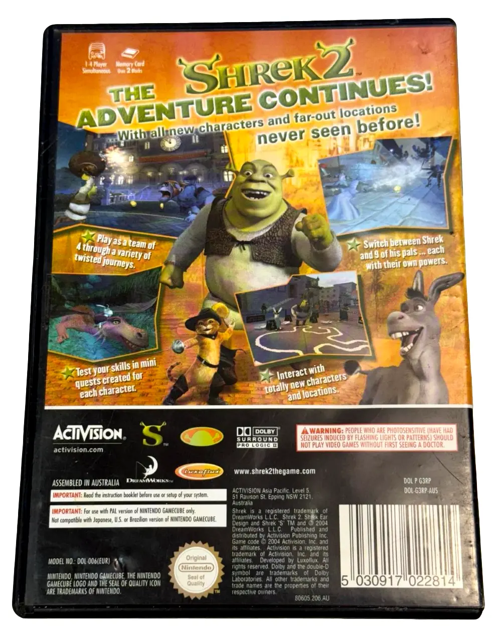 Shrek 2 Nintendo Gamecube Pal *Complete* (Preowned) 2