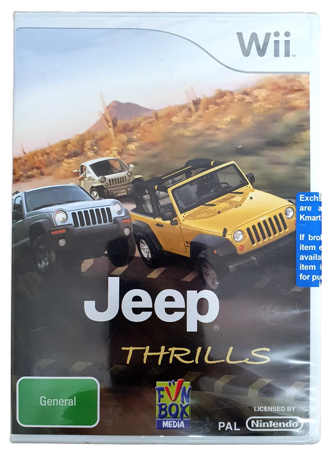 Jeep Thrills Nintendo Wii Pal  *Sealed* 1