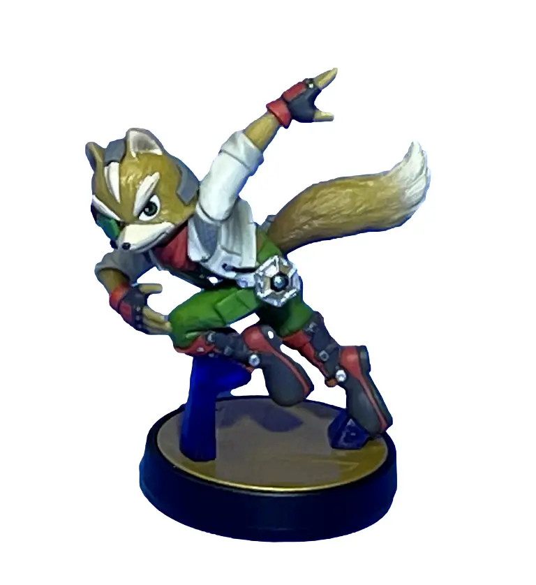 Super Smash Bros Collection  N0.6 Fox Nintendo Amiibo Loose (Preowned) 1