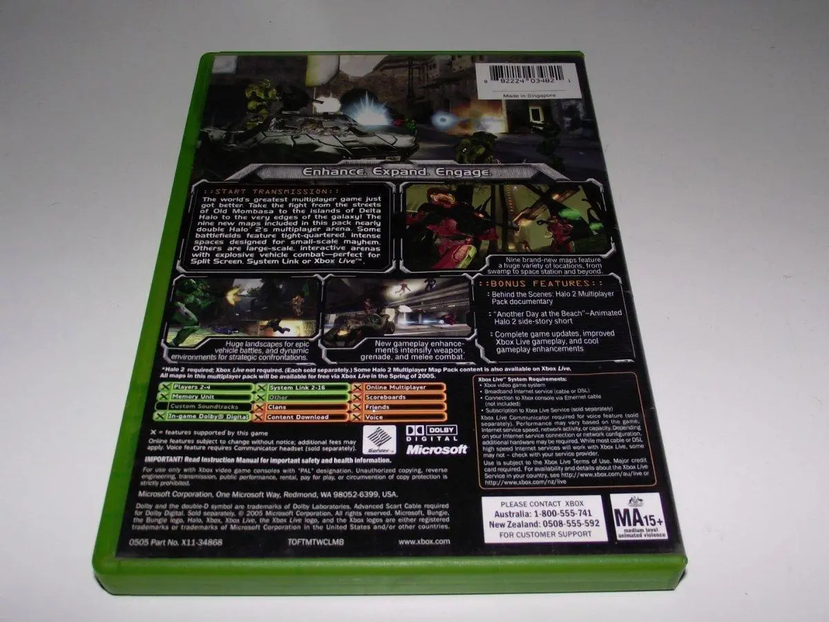 Halo 2 Multiplayer Map Pack Xbox Original Pal *No Manual* (Pre-Owned) 2