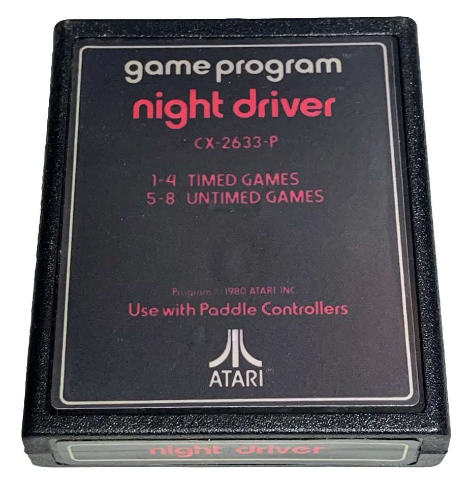 Night Driver Atari 2600 *Cartridge Only*  (Preowned) 1