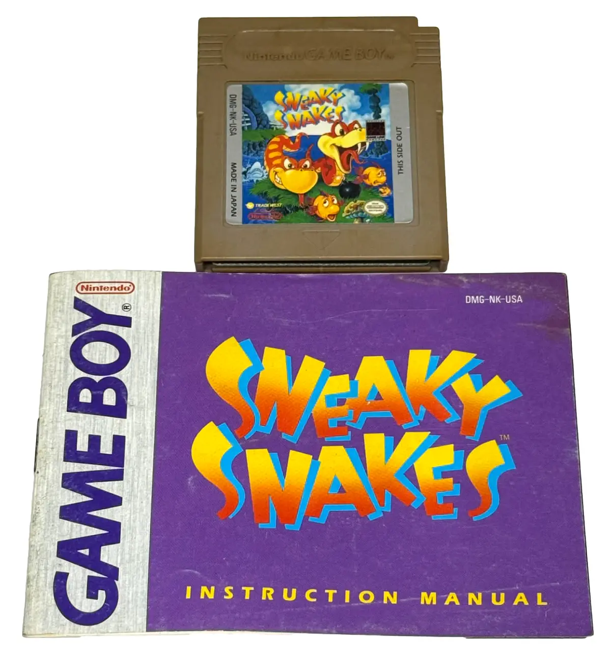 Sneaky Snakes Nintendo Gameboy *Cartridge & Manual* (Preowned) 1