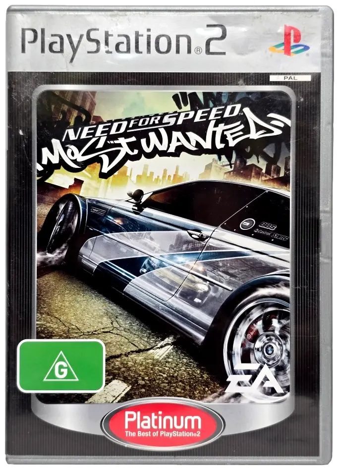 Need For Speed Most Wanted Ps2 (Platinum) Pal *Complete* (Preowned) 1
