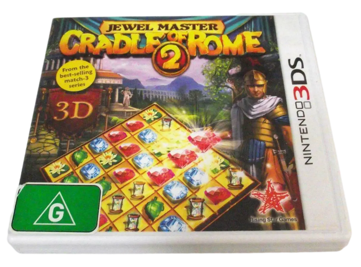 Jewel Master Cradle Of Rome 2 Nintendo 3Ds 2Ds Game  *Complete* (Preowned) 1
