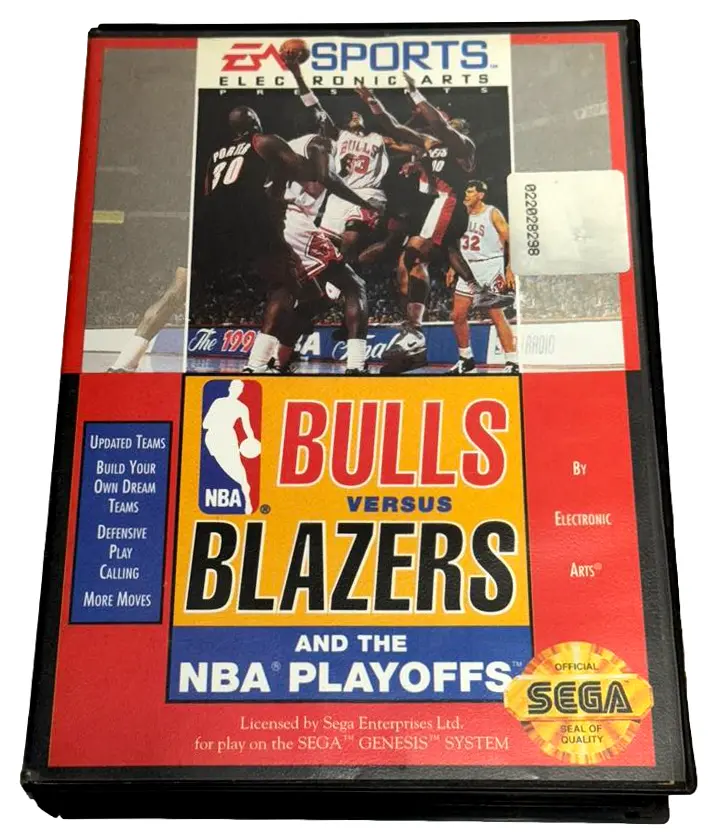 Nba Bulls Versus Blazers Sega Mega Drive *Part Manual* Genesis Region Free (Preowned) 2