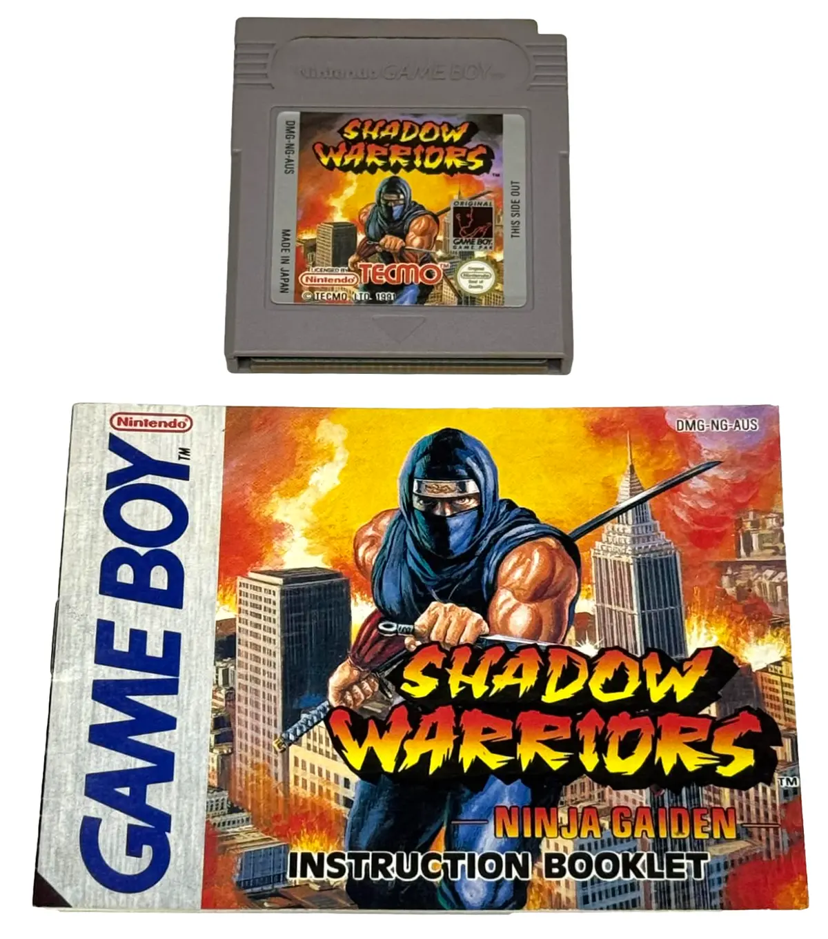 Shadow Warriors Ninja Gaiden Nintendo Gameboy *Cartridge & Manual* (Preowned) 1