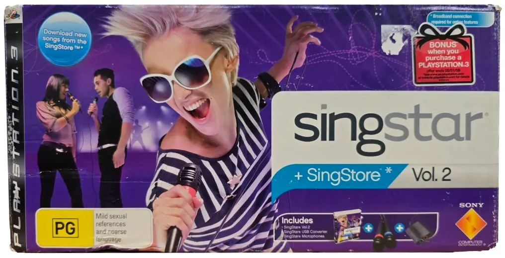 Singstar Volume 2 Ps3 In Original Box + Mics Playstation 3 (Pre-Owned) 2