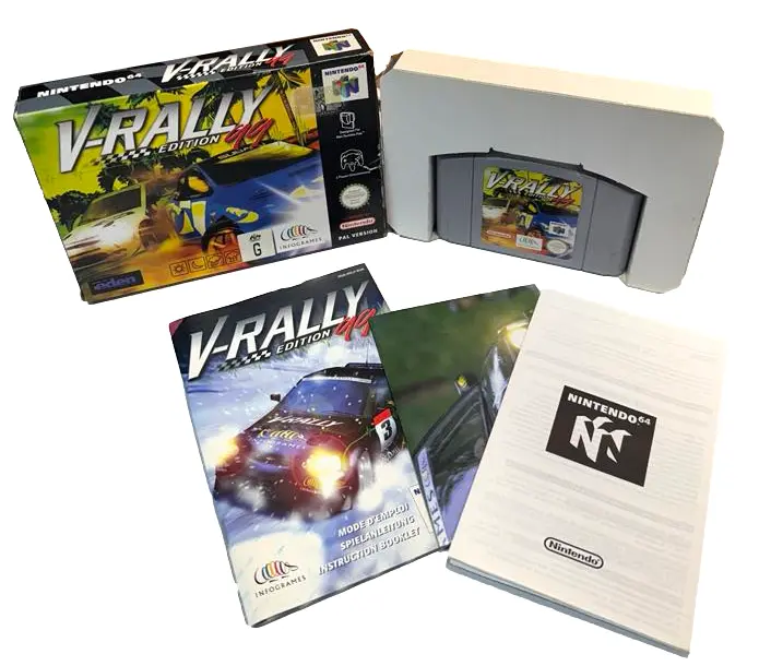 V-Rally 99 Edition Nintendo 64 N64 Boxed Pal *Complete* 1
