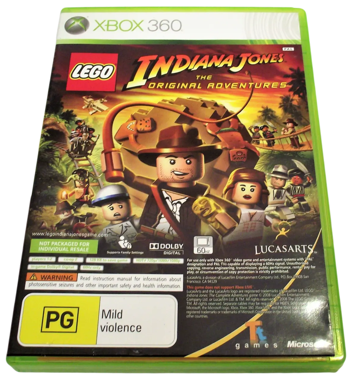 Lego Indiana Jones And Kung Fu Panda Dual Pack Xbox 360 Pal (Pre-Owned) 1