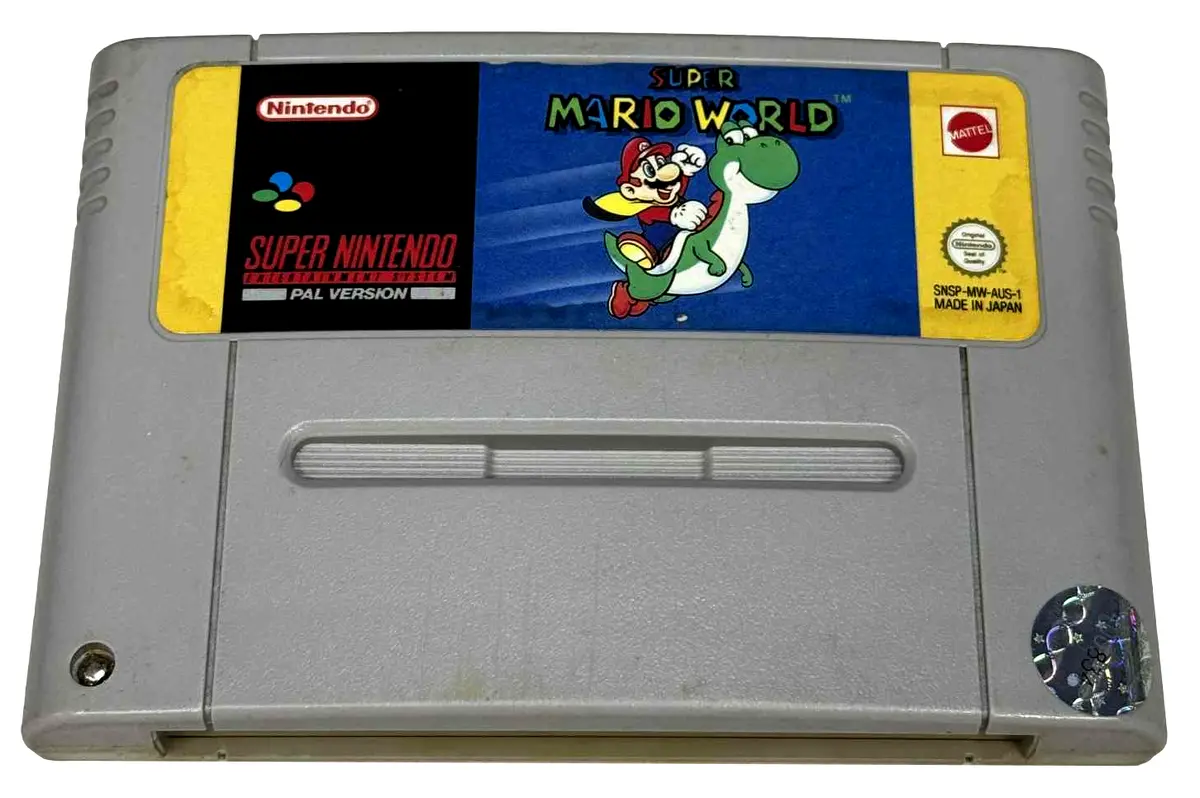 Super Mario World Super Nintendo Snes Pal #1 *New Save Battery* (Preowned) 1