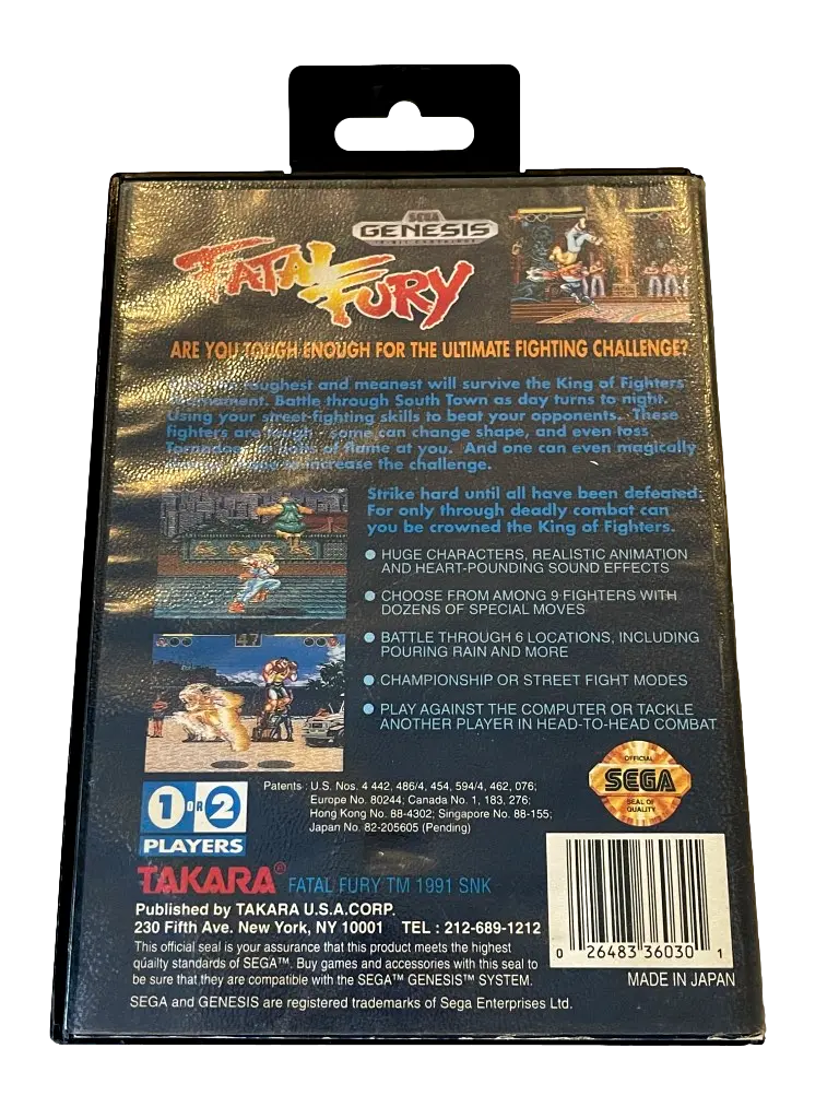 Fatal Fury Sega Mega Drive *No Manual* (Pre-Owned) 2