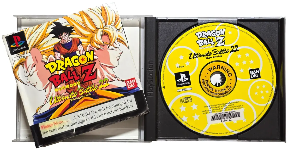 Dragon Ball Z Ultimate Battle 22 Ps1 Ps2 Ps3 Pal *Complete* Ex-Rental (Preowned) 2