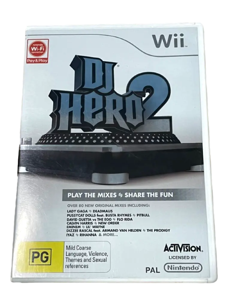 Dj Hero 2 Nintendo Wii Pal *Complete* (Preowned) 1