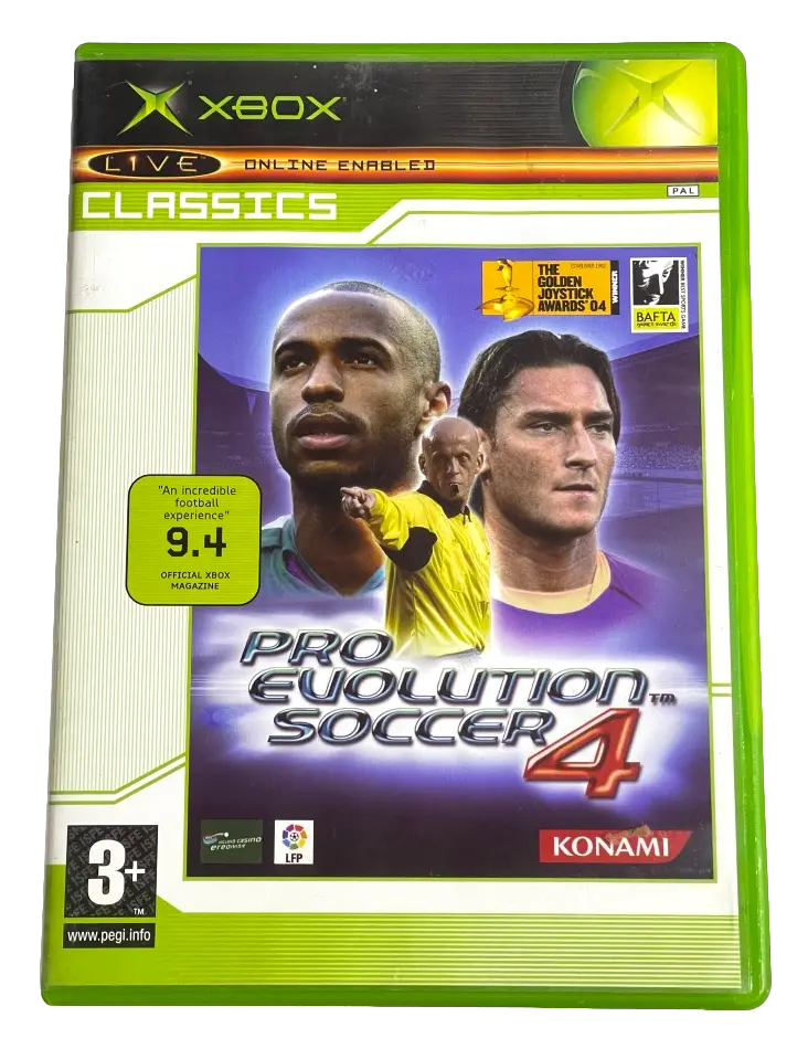Pro Evolution Soccer 4 Xbox Original Pal (Classics) *Complete* (Pre-Owned) 1