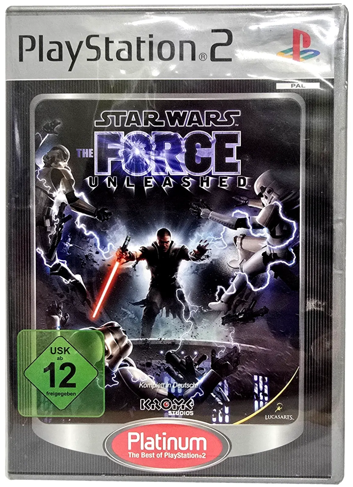 Star Wars The Force Unleashed Ps2 Pal Platinum *Complete* German Version (Preowned) 1