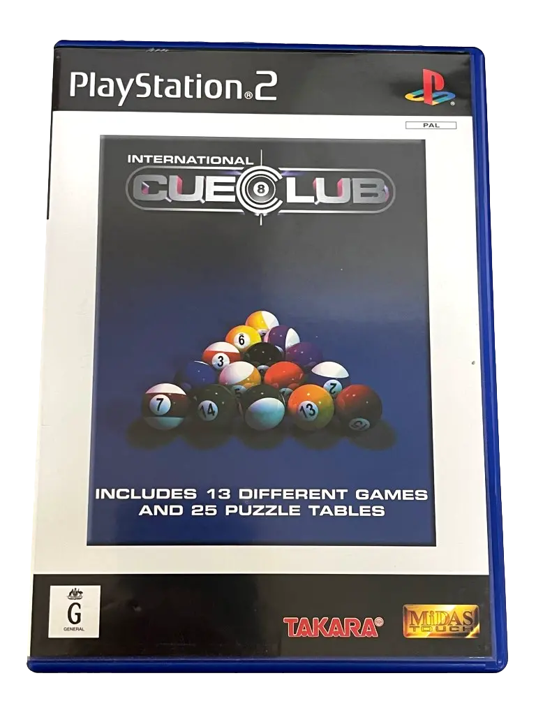 International Cue Club Pool Ps2 Pal *Complete* (Preowned) 1