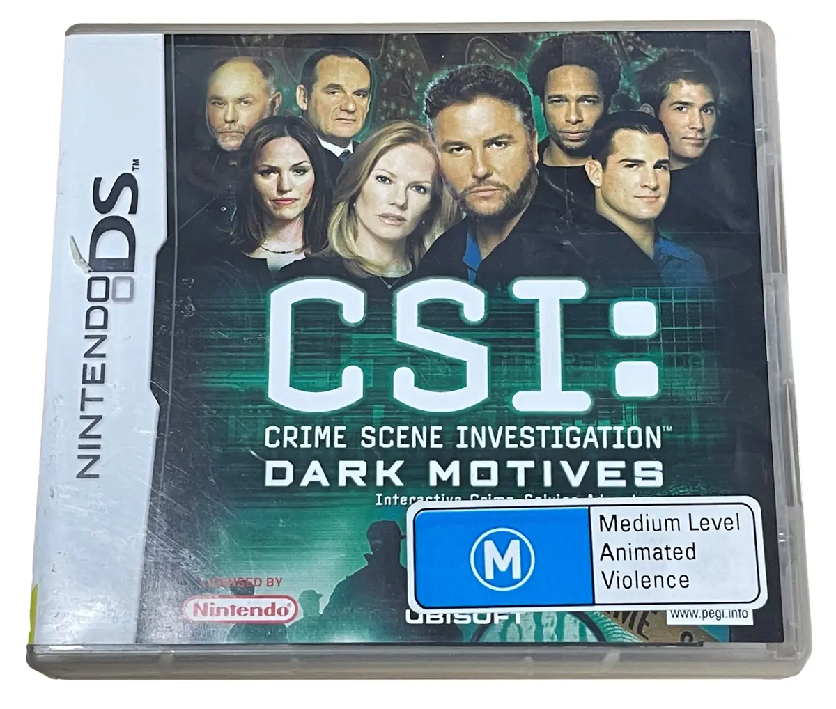 Csi: Crime Scene Investigation Dark Motives Nintendo Ds 2Ds 3Ds Game *Complete* (Preowned) 1