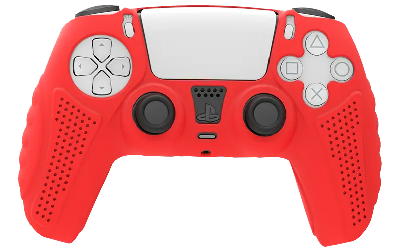 Silicone Cover For Ps5 Controller Case Skin - Red Ultra Grip 1