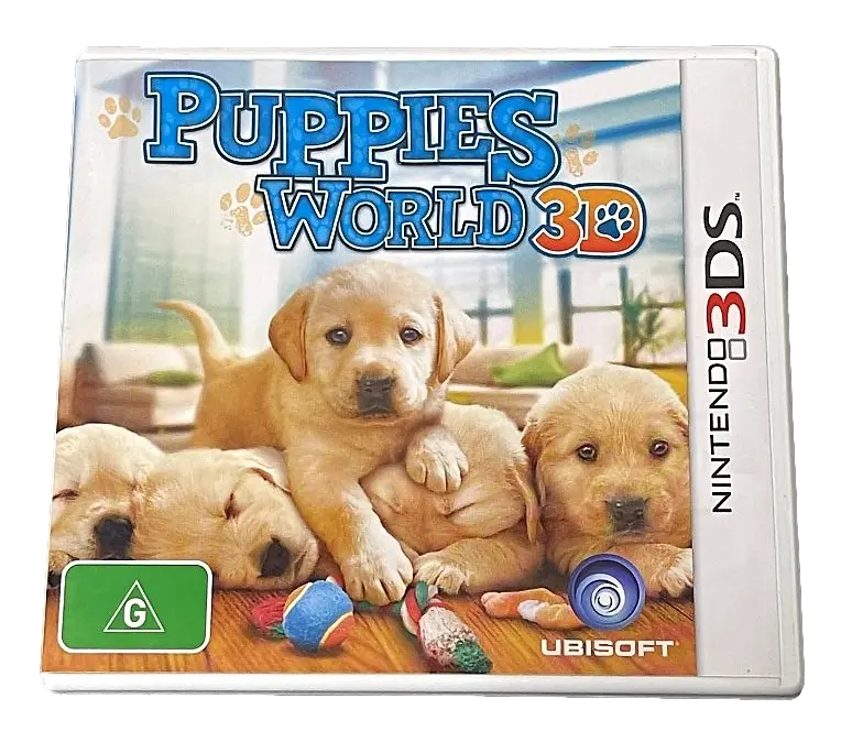 Puppies World 3D Nintendo 3Ds 2Ds Game *Complete* (Pre-Owned) 1