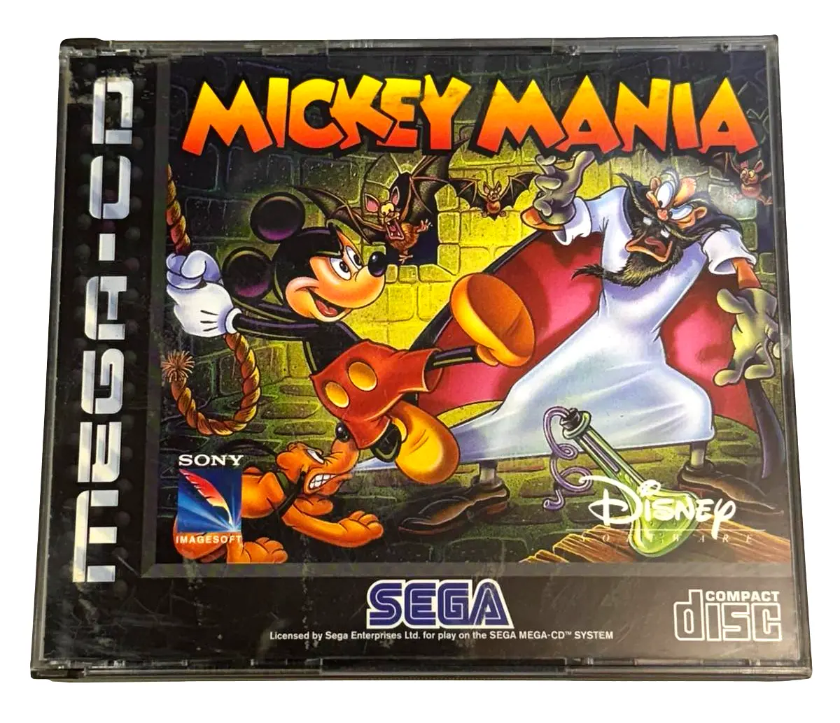 Mickey Mania Mega Cd Pal *Complete* (Preowned) 1