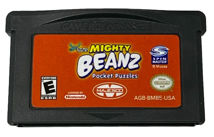Mighty Beanz Pocket Puzzles Nintendo Gameboy Advance Genuine Cartridge (Preowned) 1
