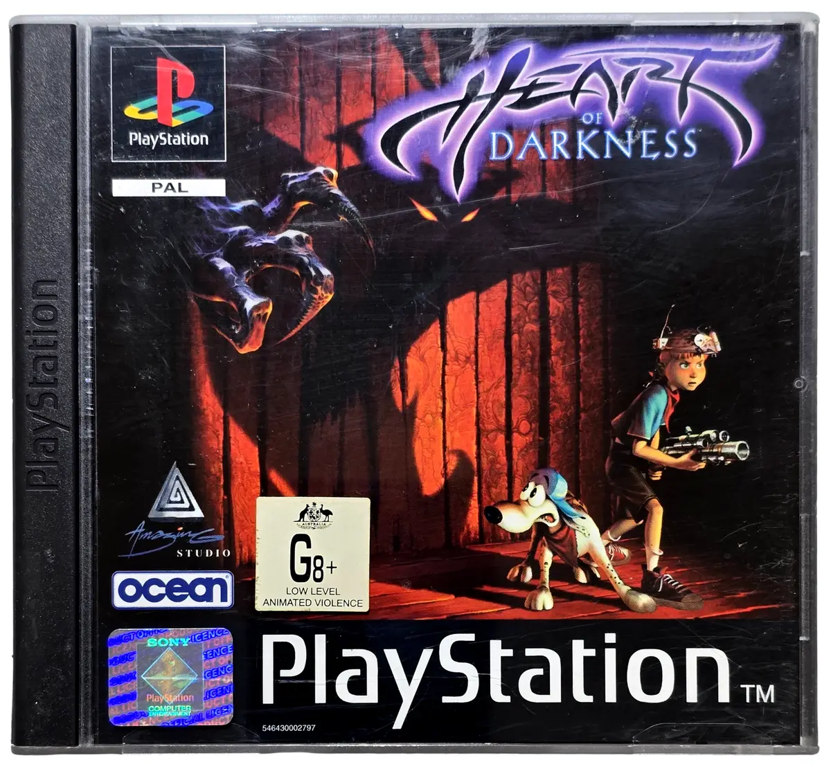 Heart Of Darkness Ps1 Ps2 Ps3 Pal *Complete* Playstation (No Glasses) (Preowned) 1