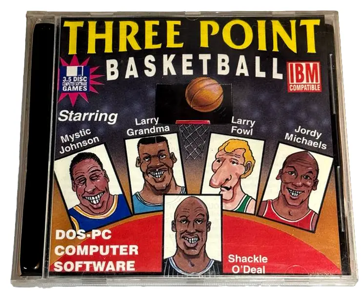 Three Point Basketball Dos Pc 3.5 Floppy South Pacific Software 1