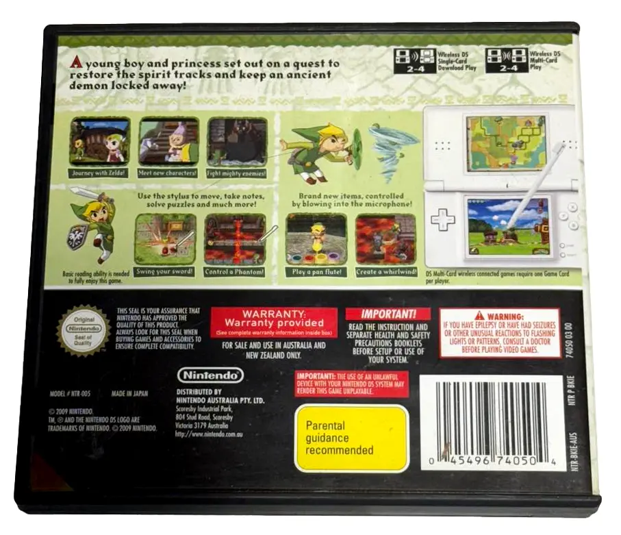 The Legend Of Zelda Spirit Tracks Nintendo Ds 2Ds 3Ds Game *Complete* (Preowned) 2