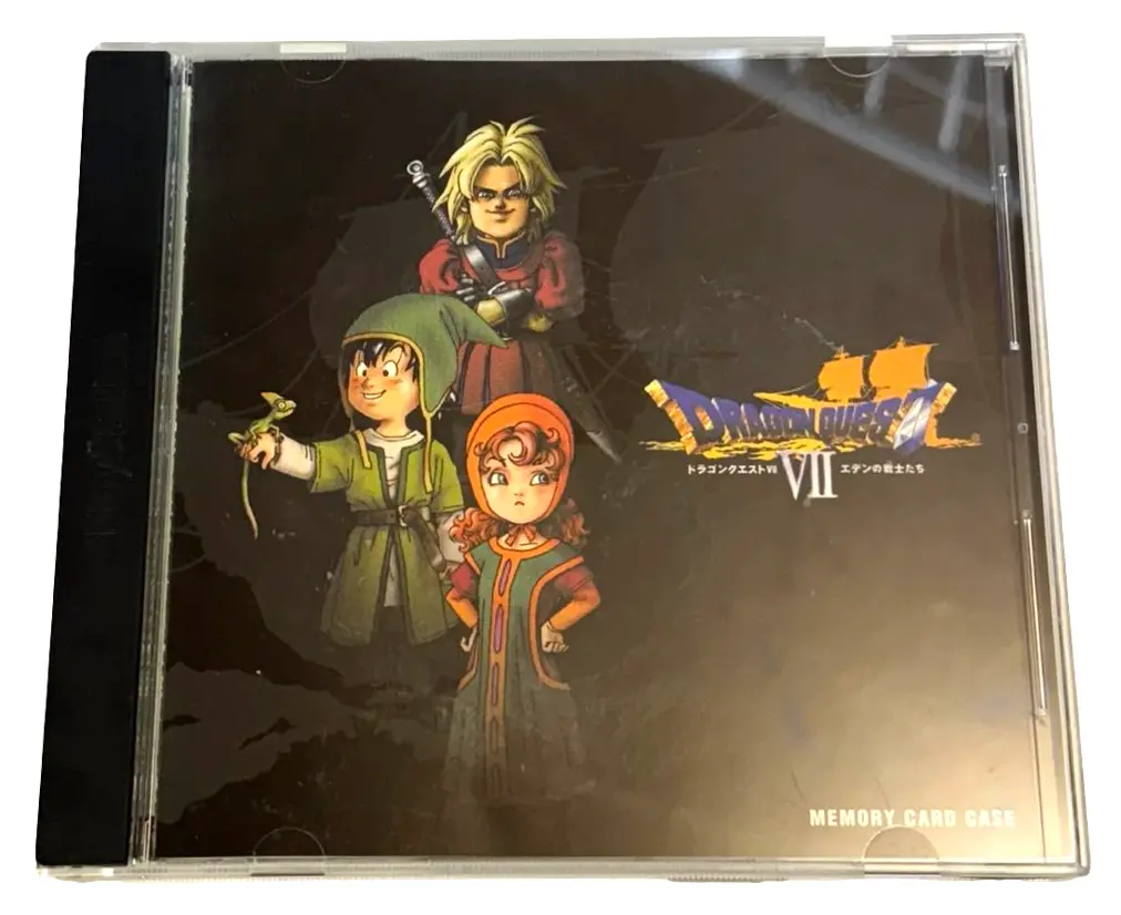 Dragon Quest Vii Memory Card Case For Playstation Memory Cards Ps1 With Stickers (Preowned) 1