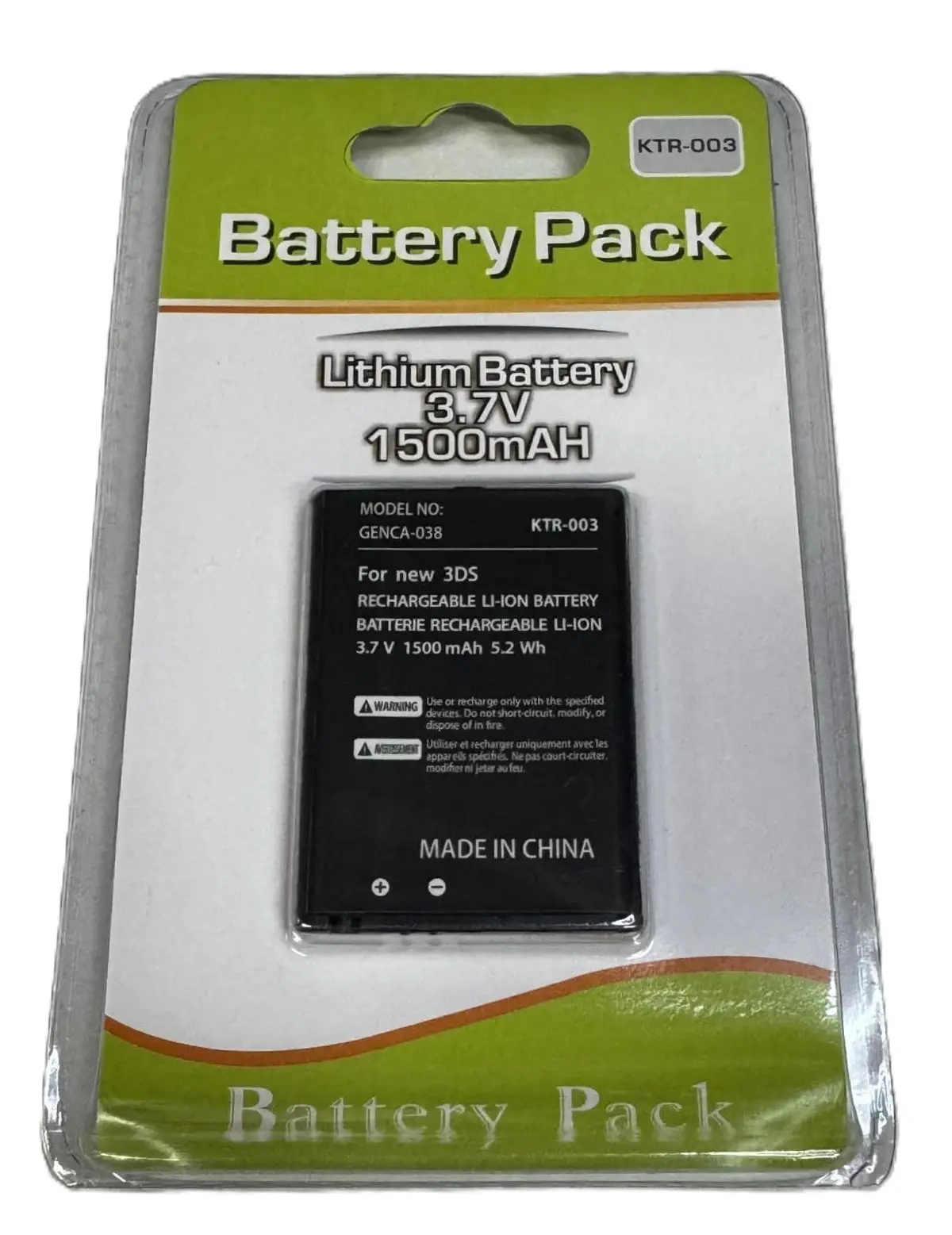 New Rechargeable Battery For Nintendo New 3Ds Consoles 1