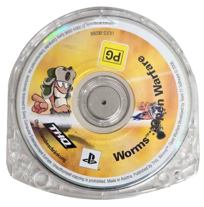 Worms Open Warfare Sony Psp Game Disc Only (Preowned) 1