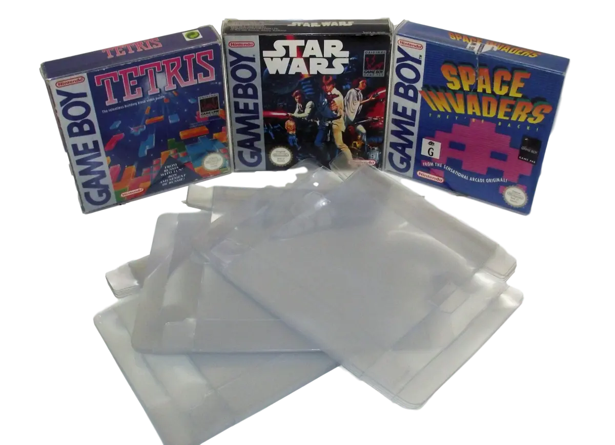 Nintendo Gameboy Box Clear Sleeve Protector Covers Dropdown Menu 1