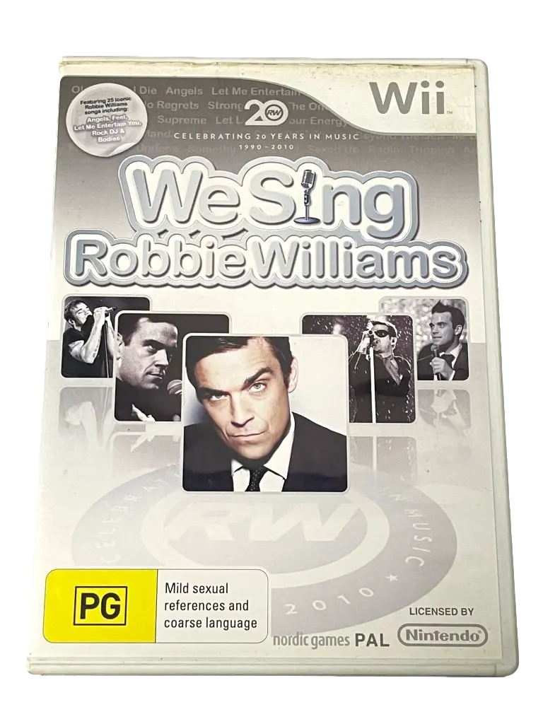 Robbie Williams We Sing Nintendo Wii Pal *No Manual* (Preowned) 1
