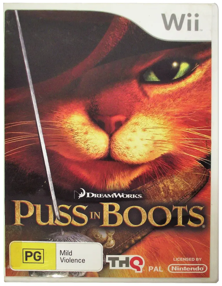 Puss In Boots Nintendo Wii Pal *Complete*  (Preowned) 1