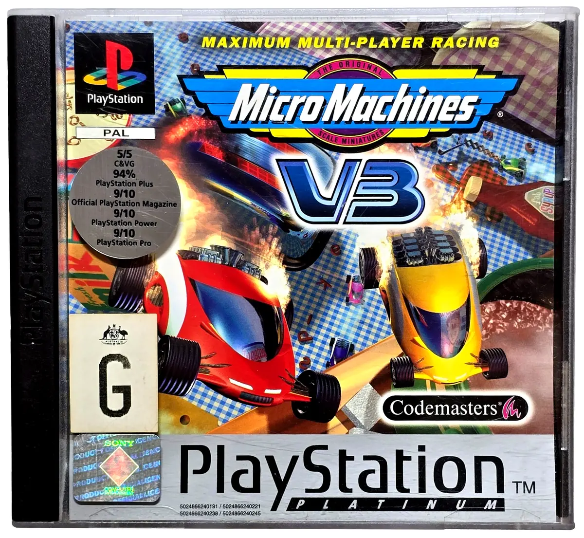 Micro Machines V3 (Platinum) Ps1 Ps2 Ps3 Pal *Complete* Playstation (Preowned) 1