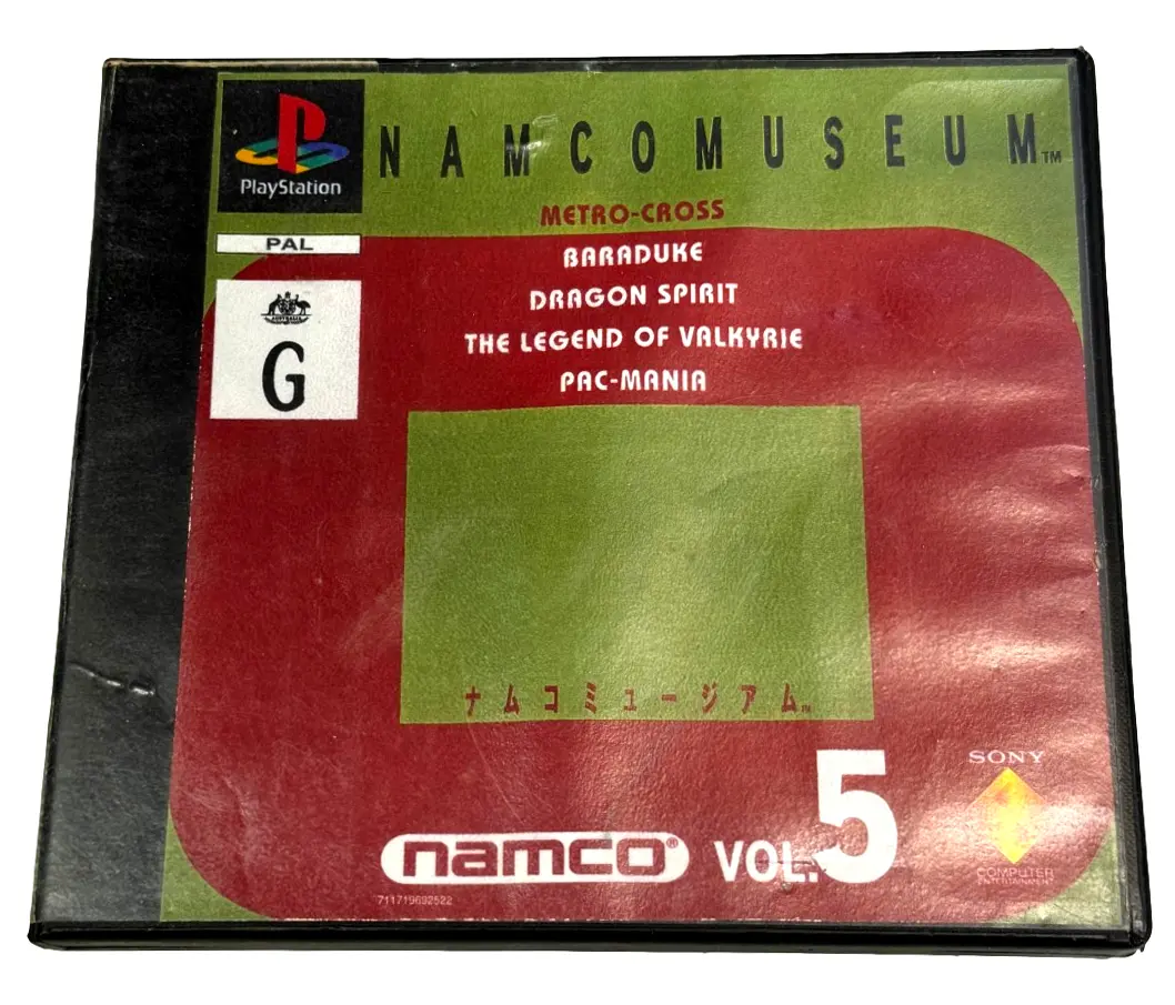 Namco Museum Vol 5 Ps1 Ps2 Ps3 Pal *Ex Rental* (Preowned) 1