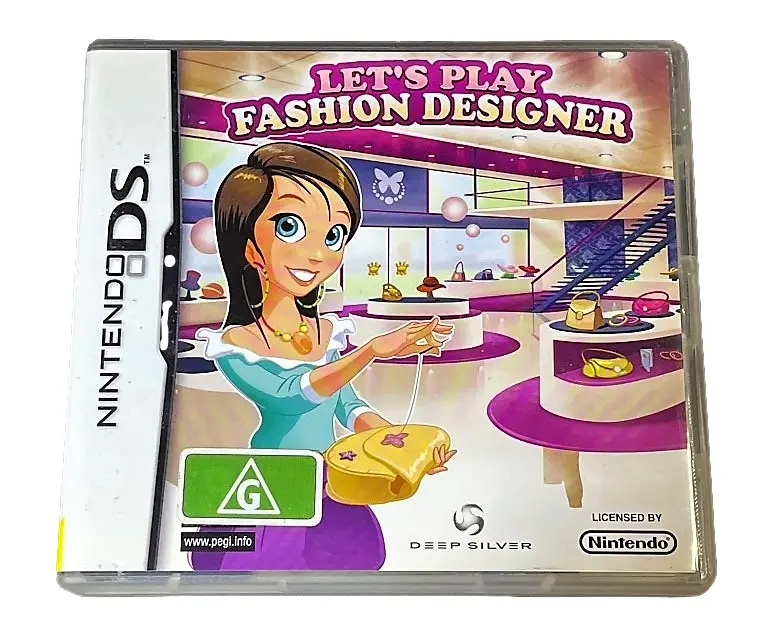Let's Play Fashion Designer Nintendo Ds 2Ds 3Ds Game *Complete* (Preowned) 1