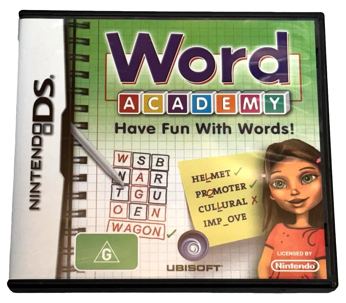 Word Academy Nintendo Ds 2Ds 3Ds Game *Complete* (Preowned) 1